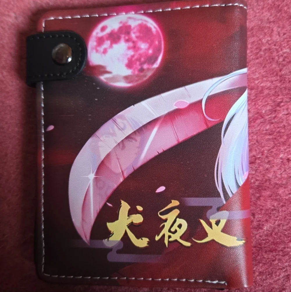 New inyuasha anime manga leather wallet